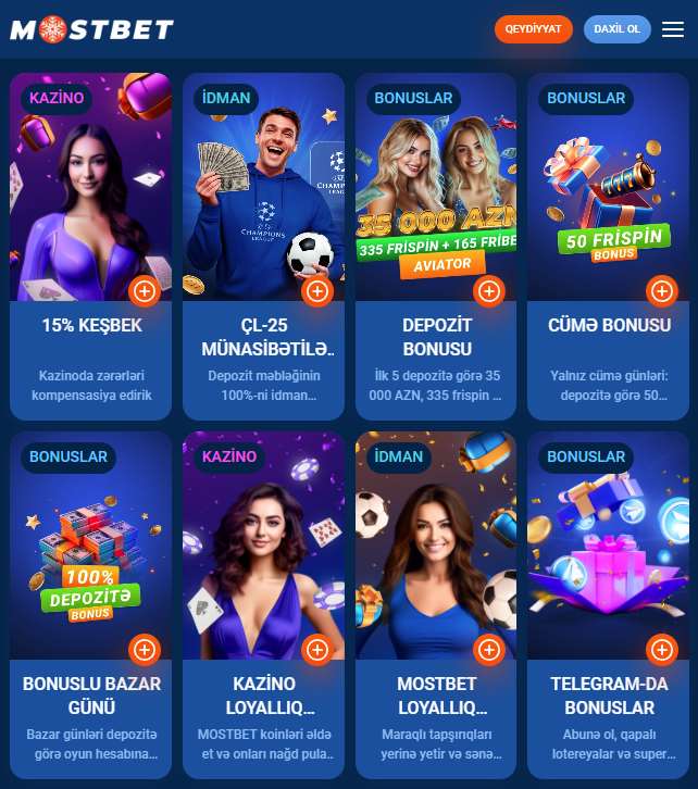 İdman mərcləri və qumar oyunları üçün digər bonuslar və promosyonlar