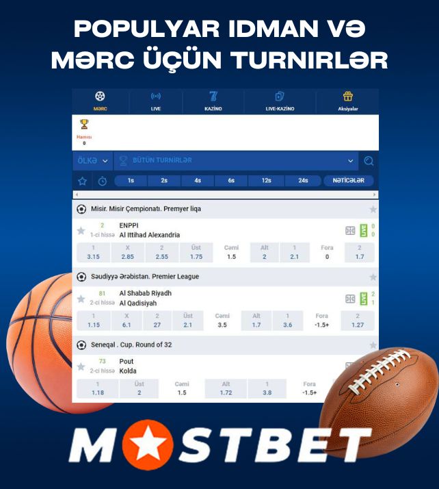 Populyar idman və mərc üçün turnirlər